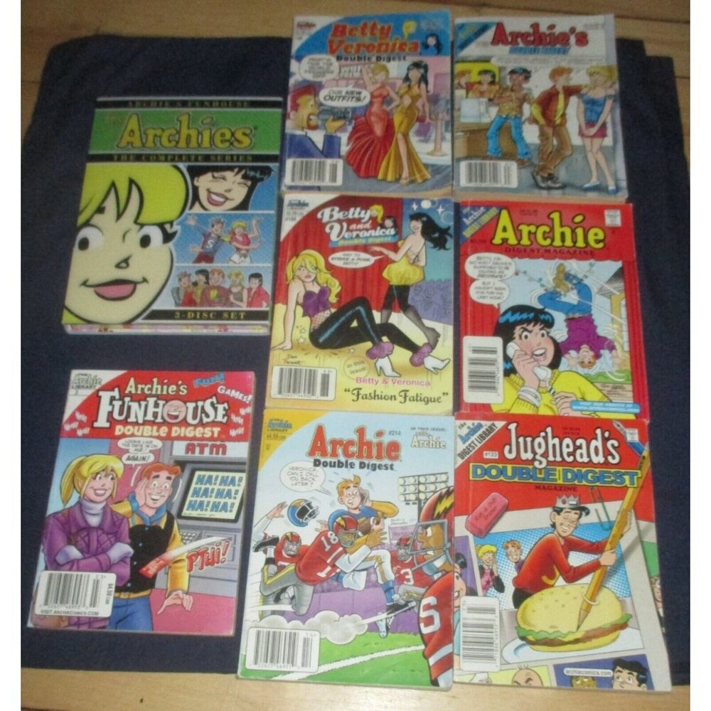 Archies Funhouse: The Complete 1976 Series (DVD, 3-Disc Set) + 7 Archie digests
